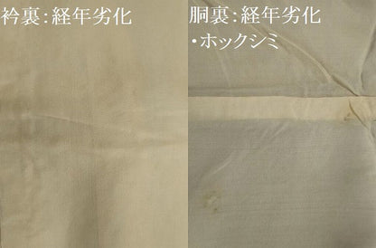 平和屋着物■上質な色無地 霞地紋 濃色 正絹 逸品 未使用 AABE0995tn