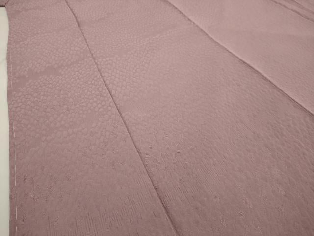 平和屋着物■上質な色無地 霞地紋 濃色 正絹 逸品 未使用 AABE0995tn
