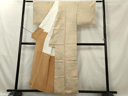 平和屋着物■上質な小紋　草花文　正絹　逸品　AABE0997tn