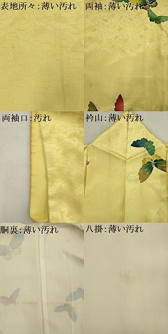 平和屋着物■上質な小紋 舞蝶文 暈し染め 正絹 逸品 AABE1000tn
