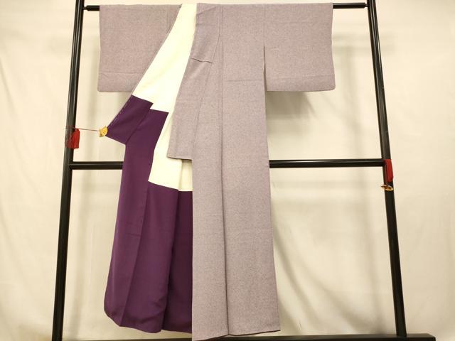 平和屋着物■江戸小紋　鮫小紋柄　正絹　逸品　AABE1038fw