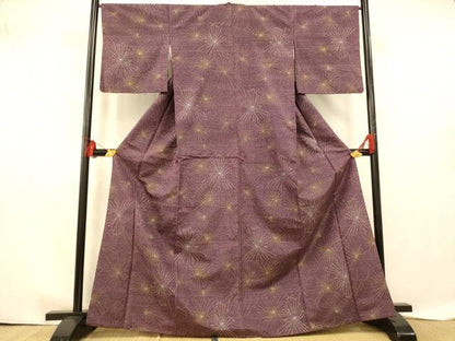 平和屋着物■上質な紬 松尽くし 正絹 逸品 AABE1046fw