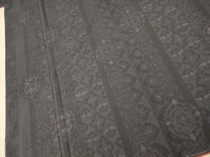 平和屋着物■上質な紬　60亀甲　正倉院花文　正絹　逸品　AABE1073fw