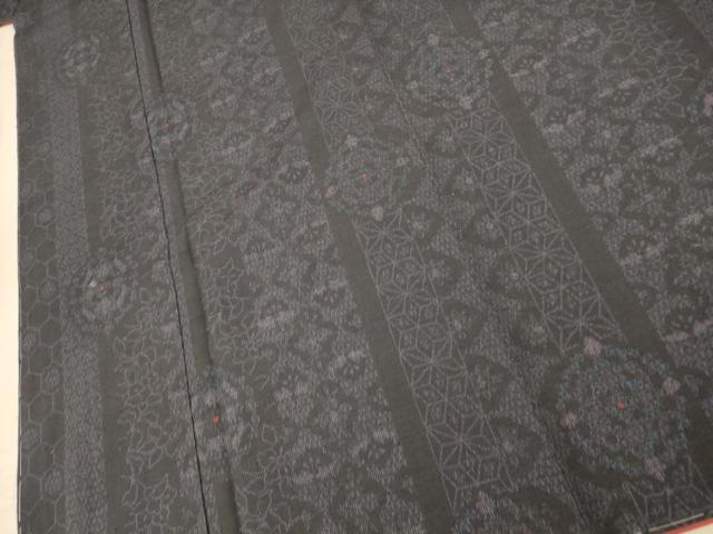 平和屋着物■上質な紬　60亀甲　正倉院花文　正絹　逸品　AABE1073fw