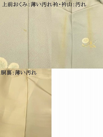 平和屋着物■上質な小紋　草花文　正絹　逸品　AABE1133fw
