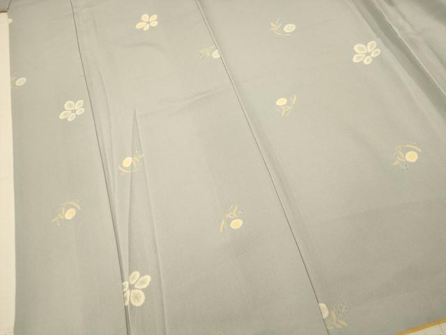 平和屋着物■上質な小紋　草花文　正絹　逸品　AABE1133fw