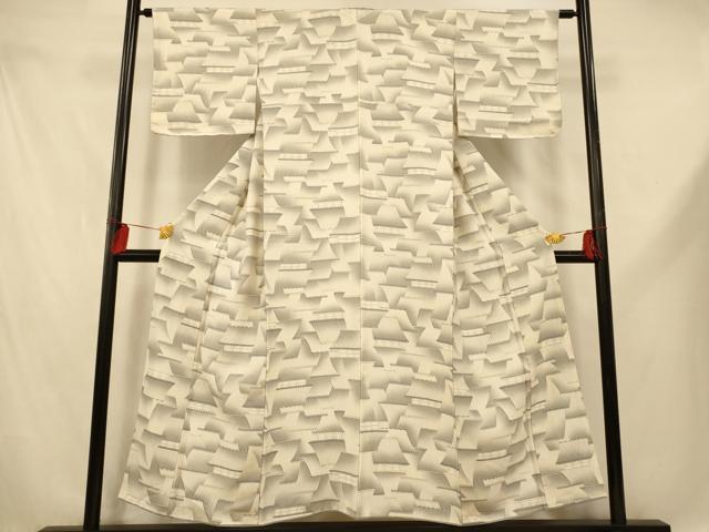 平和屋着物■上質な小紋　風景文　暈し染め　正絹　逸品　AABE1152fw