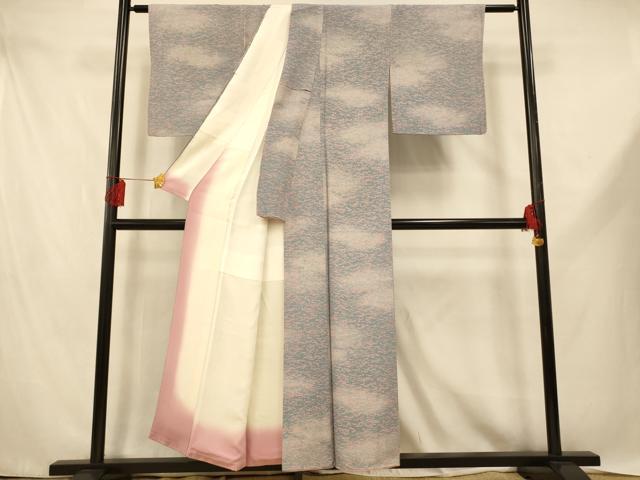 平和屋着物■江戸小紋　寄せ小紋柄　暈し染め　正絹　逸品　AABE1154fw