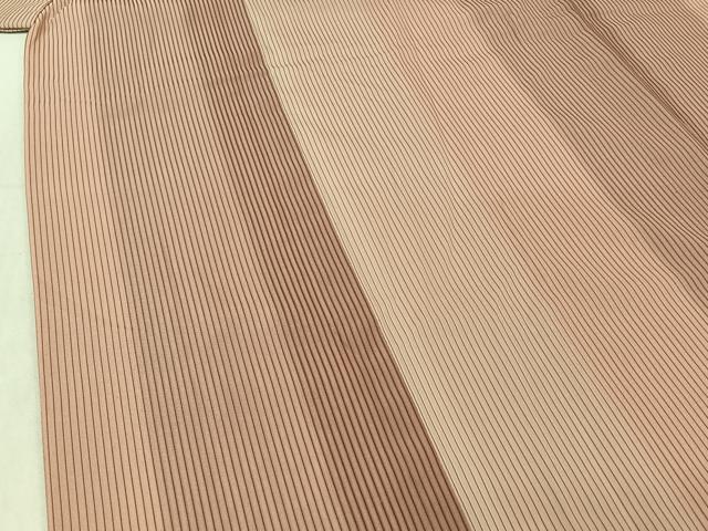 平和屋着物▽道中着　スリーシーズン　春夏秋　塵除け　縞　暈し染め　正絹　逸品　AABE1171jh 平和屋着物▽道中着 スリーシーズン 春夏秋 塵除け 縞 暈し