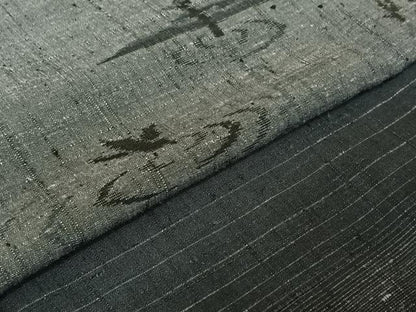 平和屋着物▽上質な紬 単衣 風景文 正絹 逸品 AABE1179jh