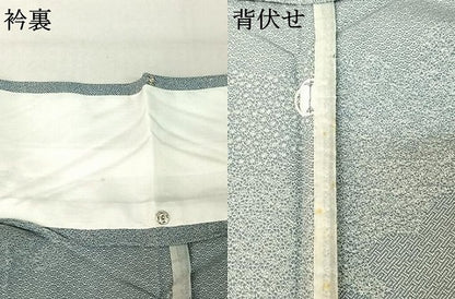 平和屋着物▽江戸小紋 単衣 鮫小紋柄 正絹 逸品 AABE1190jh