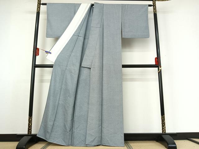 平和屋着物▽江戸小紋 単衣 鮫小紋柄 正絹 逸品 AABE1190jh