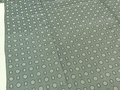 平和屋着物▽上質な小紋 単衣 幾何学文様 正絹 逸品 AABE1191jh
