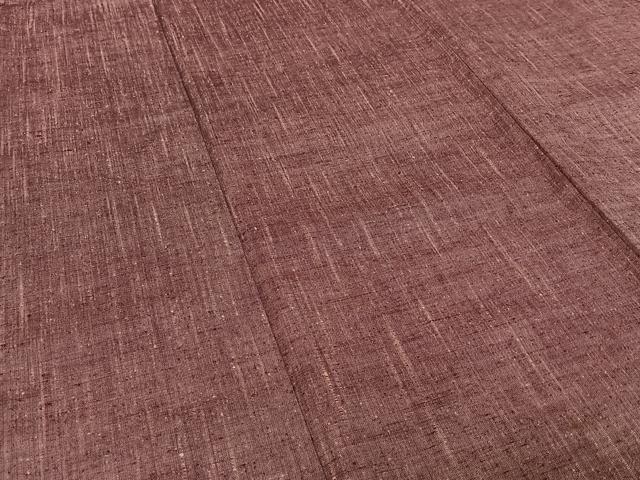 平和屋着物▽上質な紬 単衣 霞文 正絹 逸品 AABE1193jh