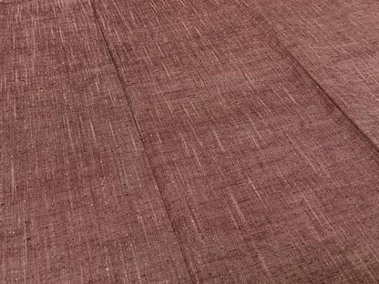 平和屋着物▽上質な紬　単衣　霞文　正絹　逸品　AABE1193jh