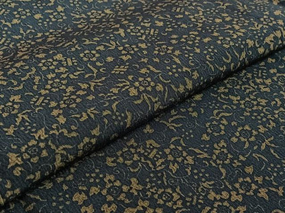 平和屋着物▽上質な小紋　単衣　花唐草文　正絹　逸品　AABE1195jh