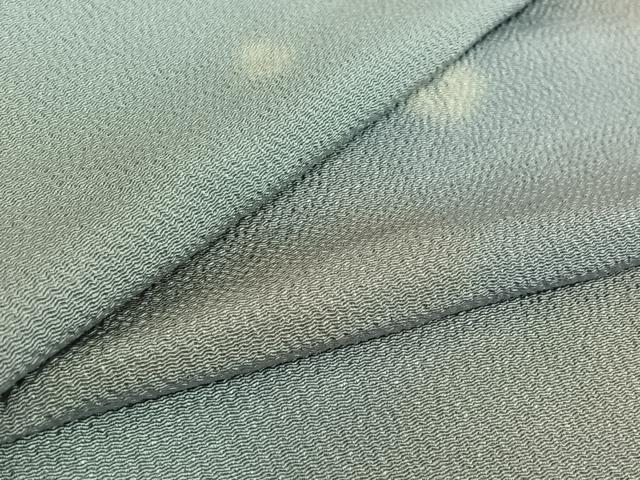 平和屋着物▽上質な小紋 単衣 霞文 暈し染め 鬼しぼ縮緬 正絹 逸品 AABE1198jh