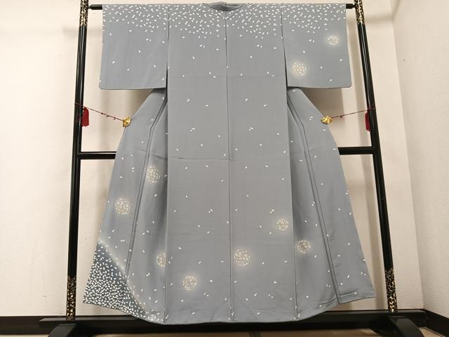 平和屋着物●訪問着 舞桜文 暈し染め 金銀彩 正絹 逸品 AABE1223ph