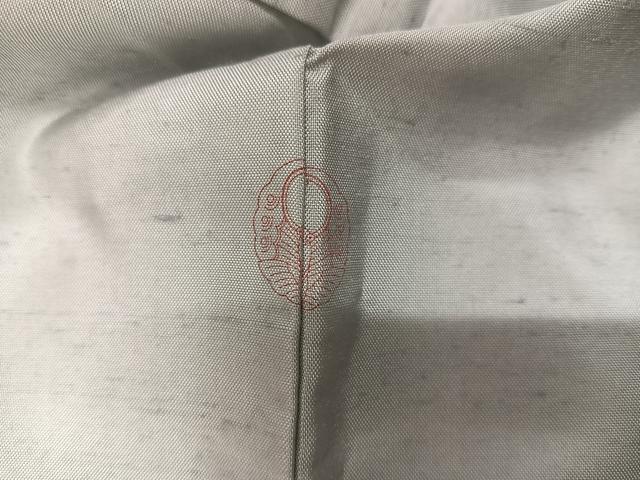 平和屋着物●訪問着　友禅　作家物　紬地　枝花文　正絹　逸品　AABE1267ph