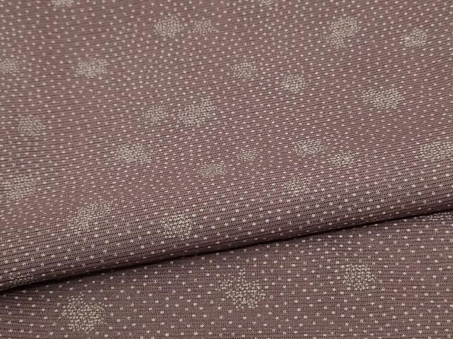 平和屋着物＊夏物 小紋 絽 幾何学文様 正絹 逸品 AABE1282jd