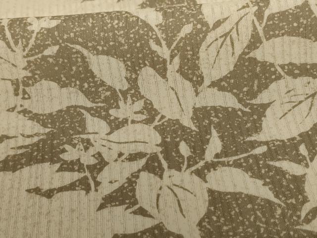 平和屋着物＊夏物 訪問着 白山紬 草花文 証紙付き 仮絵羽 正絹 逸品 未使用 AABE1286jd