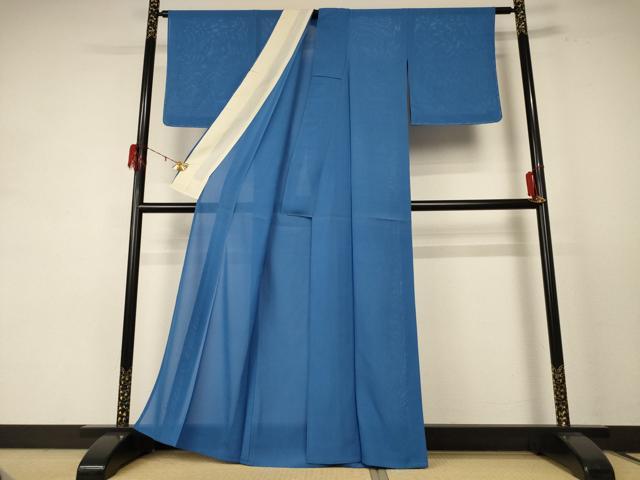 平和屋着物＊夏物 色無地 絽 薄縹色 正絹 逸品 AABE1296jd
