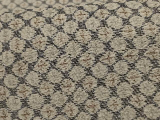平和屋着物＊夏物 本場小千谷ちぢみ 鹿の子文様 麻 逸品 AABE1300jd