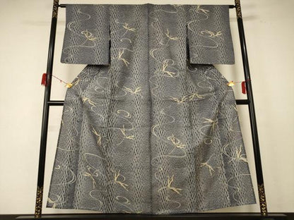 平和屋着物∴夏物 綿紅梅 浴衣 蜻蛉 綿 逸品 AABE1301jd
