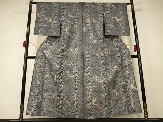 平和屋着物∴夏物 綿紅梅 浴衣 蜻蛉 綿 逸品 AABE1301jd