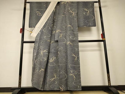 平和屋着物∴夏物 綿紅梅 浴衣 蜻蛉 綿 逸品 AABE1301jd