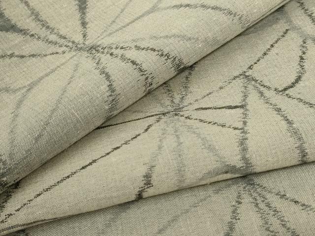 平和屋着物＊夏物 紗紬 麻の葉文様 正絹 逸品 AABE1303jd