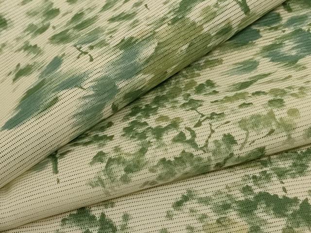 平和屋着物＊夏物 小紋 絽 樹林文 洗える着物 AABE1306jd