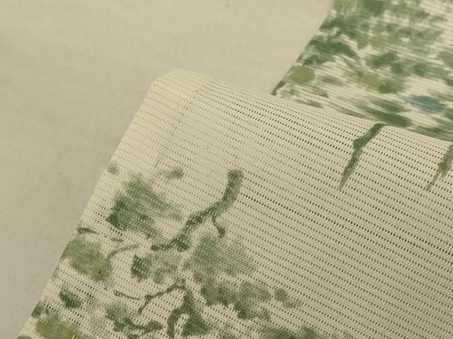平和屋着物＊夏物 小紋 絽 樹林文 洗える着物 AABE1306jd