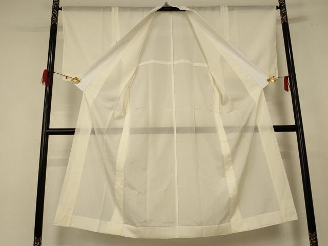 平和屋着物＊夏物 長襦袢 絽 鳥の子色 正絹 逸品 AABE1307jd