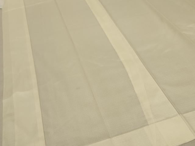平和屋着物＊夏物 長襦袢 絽 鳥の子色 正絹 逸品 AABE1307jd