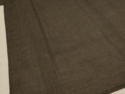 平和屋着物＊夏物 男性 紗紬 涅色 正絹 逸品 AABE1313jd