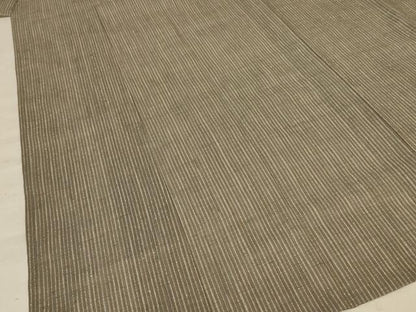 平和屋着物＊夏物 男性 紗紬 縞 正絹 逸品 AABE1316jd