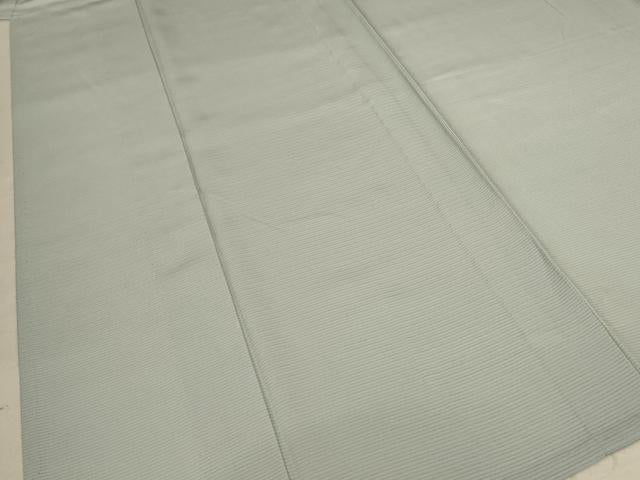 平和屋着物＊夏物 色無地 絽 柳鼠色 正絹 逸品 AABE1319jd