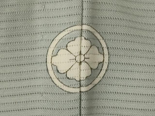 平和屋着物＊夏物 色無地 絽 柳鼠色 正絹 逸品 AABE1319jd