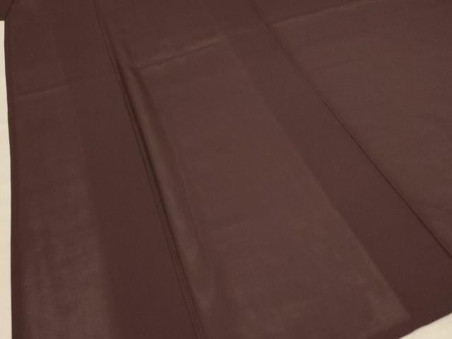 平和屋着物＊夏物 色無地 絽 黒鳶色 正絹 逸品 AABE1320jd