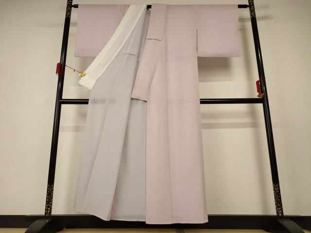平和屋着物＊夏物 江戸小紋 絽縮緬 鮫小紋柄 正絹 逸品 AABE1322jd