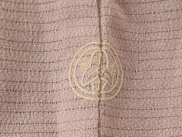 平和屋着物＊夏物 江戸小紋 絽縮緬 鮫小紋柄 正絹 逸品 AABE1322jd