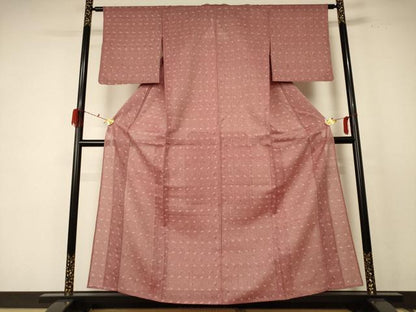 平和屋着物＊夏物 紗紬 絣文 正絹 逸品 AABE1324jd