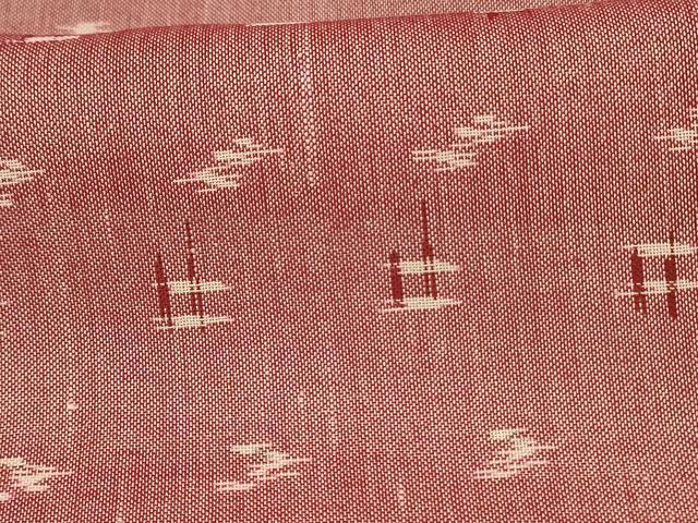 平和屋着物＊夏物 紗紬 絣文 正絹 逸品 AABE1324jd