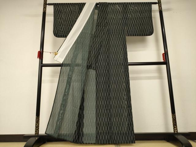 平和屋着物＊夏物　小紋　紗　立涌文　高島屋扱い　正絹　逸品　AABE2657jd 平和屋着物＊夏物 小紋 絽 立涌文 正絹 逸品 AABE1327jd