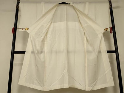平和屋着物＊夏物 長襦袢 絽 鳥の子色 正絹 逸品 AABE1328jd