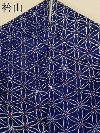 平和屋着物＊夏物　小紋　絽　麻の葉文様　洗える着物　AABE1330jd 平和屋着物＊夏物 小紋 絽 麻の葉文様 洗える着物 AABE1330jd