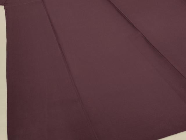 平和屋着物＊夏物 色無地 絽 紫鳶色 正絹 逸品 AABE1334jd