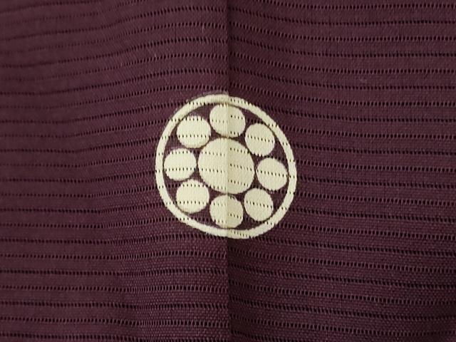 平和屋着物＊夏物 色無地 絽 紫鳶色 正絹 逸品 AABE1334jd