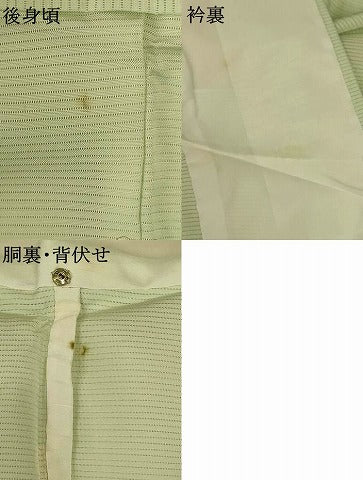 平和屋着物＊夏物 色無地 絽 若芽色 正絹 逸品 AABE1335jd